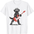 Goldendoodle Rock Playing Guitar Unisex , , , Long Sleeve Tee