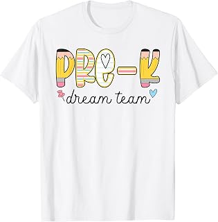 Preppy Pre-K Dream Team Back to School Teachers Students Unisex , , , Long Sleeve Tee