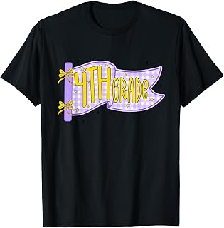 4th Grade Teacher Pennant Flag Back to School Fourth Grade Unisex , , , Long Sleeve Tee