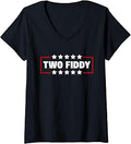 Women's Two Fiddy America 250 V-Neck Unisex , , , Long Sleeve Tee