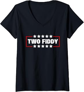 Women's Two Fiddy America 250 V-Neck Unisex , , , Long Sleeve Tee