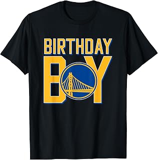 Golden State Warriors NBA Birthday Child Logo Unisex , , , Long Sleeve Tee