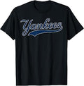 Yankees Vintage Retro Style Tee, Classic 70s & 80s Yankees Unisex , , , Long Sleeve Tee