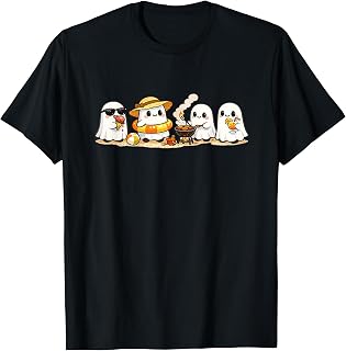 Happy Summerween Summer Funny Spooky Ghost Halloween Kids Unisex , , , Long Sleeve Tee