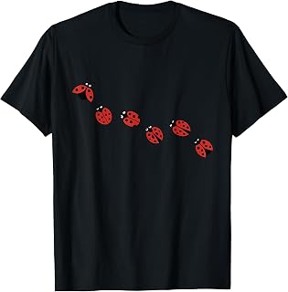 Minimalist Lucky Ladybug Cute Lady Bug Graphic Nature Lovers Unisex , , , Long Sleeve Tee
