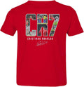 Collage Ronaldo Tribute - Soccer Goat Toddler Unisex , , , Long Sleeve Tee