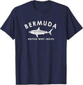Vintage Bermuda Retro Shark Graphic Mens Womens Souvenir Unisex , , , Long Sleeve Tee