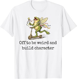 Off to Be Weird and Build Character Fairy Frog Scooter Unisex , , , Long Sleeve Tee