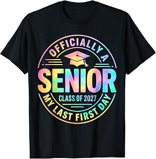 Senior Class of 2027 Back to School Last First Day of School Unisex , , , Long Sleeve Tee