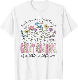 Great Grandpa of The Little Wildflower Birthday Girl Floral Unisex , , , Long Sleeve Tee