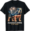 Bulldog 250th 1776 2026 4th of July Unisex , , , Long Sleeve Tee