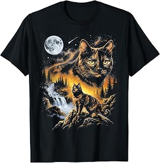 Tortoiseshell Cat Howling at Moon Funny Cat Meme Women Men Unisex , , , Long Sleeve Tee
