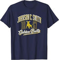 Johnson C. Smith University Golden Bulls Vintage Script Unisex , , , Long Sleeve Tee