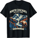 North Cascades National Park Washington Vintage Design Unisex , , , Long Sleeve Tee