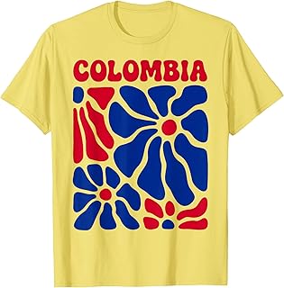Colombia Floral Boho Flowers Cute Groovy Colombian Girl Unisex , , , Long Sleeve Tee