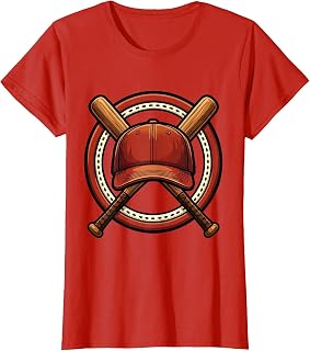 Retro Baseball Cap Crossed Bats Graphic Tee Unisex , , , Long Sleeve Tee
