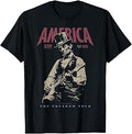 Abraham Lincoln Playing Guitar 4th July 250th Anniversary Unisex , , , Long Sleeve Tee