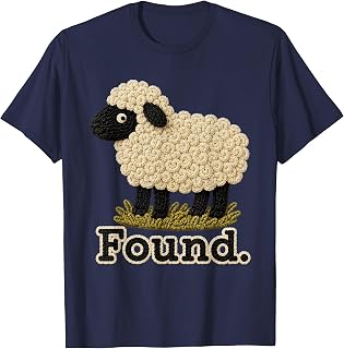 Found Sheep Psalm 23 Christian Faith Unisex , , , Long Sleeve Tee