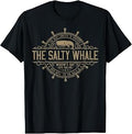 Funny The Salty Whale Vintage Nautical Harbor Widow's Bay Unisex , , , Long Sleeve Tee