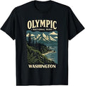 Olympic National Park Washington Vintage Design Unisex , , , Long Sleeve Tee