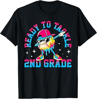 Ready to Tackle 2nd Grade First Day of School Baseball Boys Unisex , , , Long Sleeve Tee