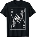 Skeleton Ace of Spades Playing Card Poker Gambler Gothic Unisex , , , Long Sleeve Tee