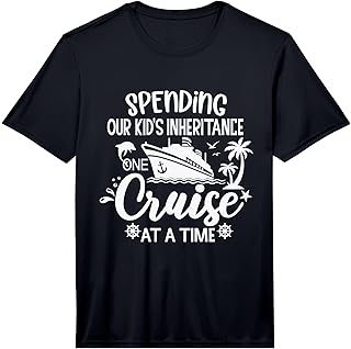 Mens Spending Our Kids Inheritance One Cruise at a Time Performance Unisex , , , Long Sleeve Tee