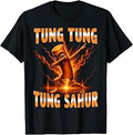 Tung Tung Tung Sahur is Calling Funny Italian Dab Dance Unisex , , , Long Sleeve Tee