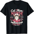 Cat Mom Nurse Unisex , , , Long Sleeve Tee