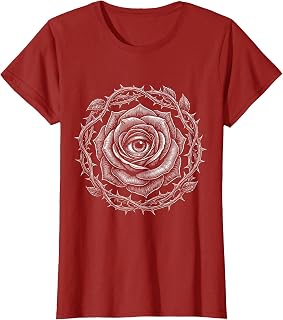 Gothic Black Rose Eye Illustration Unisex , , , Long Sleeve Tee