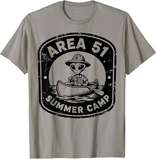Funny Alien Area 51 Camping Disclosure UFO UAP Unisex , , , Long Sleeve Tee