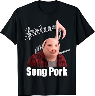 Funny Song Pork Music Note John Pork Dih Meme Unisex , , , Long Sleeve Tee