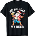 Ugly Christmas in July Summer Santa Beach Hawaiian Party Unisex , , , Long Sleeve Tee