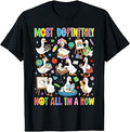 Most Definitely Not All in A Row Silly Goose Back to School Unisex , , , Long Sleeve Tee
