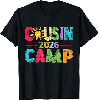 Cousin Camp Crew 2026 Summer Vacation Beach Family Boy Girl Unisex , , , Long Sleeve Tee