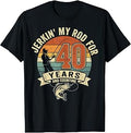 Jerkin My Rod for 40 Years and Counting Fishing Unisex , , , Long Sleeve Tee