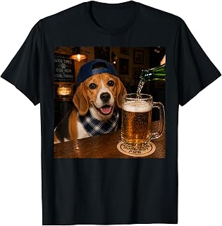 Beagle Drinking Beer Funny Dog Meme Unisex , , , Long Sleeve Tee