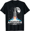 Artemis III 3 2027 Retro Space Earth Low Orbit Unisex , , , Long Sleeve Tee