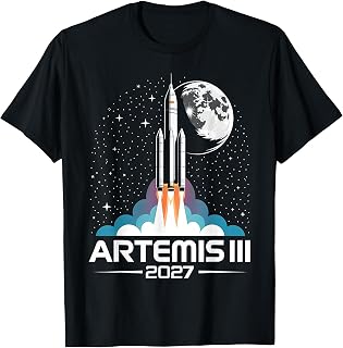 Artemis III 3 2027 Retro Space Earth Low Orbit Unisex , , , Long Sleeve Tee
