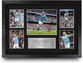 HWC Trading Erling Haaland Manchester City 16 x 12 inch (A3) Printed Gifts Signed Autograph Picture for Football Fans and Supporters - 16" x 12" Framed