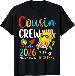 2026 Cousin Crew Summer Vacation Beach Family Trips Matching Unisex , , , Long Sleeve Tee