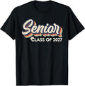 Retro Seniors Class of 2027 Graduation Senior 2027 Unisex , , , Long Sleeve Tee