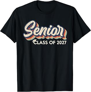 Retro Seniors Class of 2027 Graduation Senior 2027 Unisex , , , Long Sleeve Tee