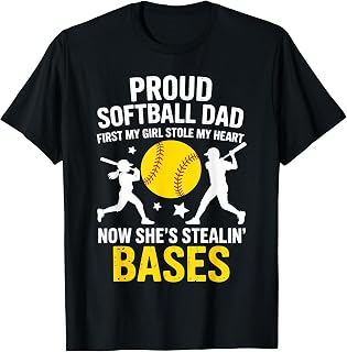 Funny Softball Dad Art for Dad Men Softball Dad Fathers Day Unisex , , , Long Sleeve Tee
