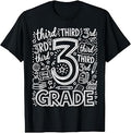 3rd Grade Typography Team Third Grade Teacher Back to School Unisex , , , Long Sleeve Tee
