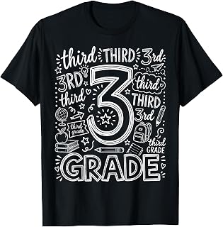 3rd Grade Typography Team Third Grade Teacher Back to School Unisex , , , Long Sleeve Tee
