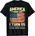 America Turns 250 I Turn 85 250th Anniversary 85th Birthday Unisex , , , Long Sleeve Tee