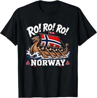 Funny Ro Row Norway Viking Ship Rowing Supporter Fan Unisex , , , Long Sleeve Tee