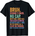 Bruh Teacher Back to School New Year Same Rizz Class Goated Unisex , , , Long Sleeve Tee