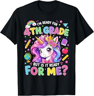 Im Ready for Fourth Grade Back to School 4th Grade Girls Unisex , , , Long Sleeve Tee
